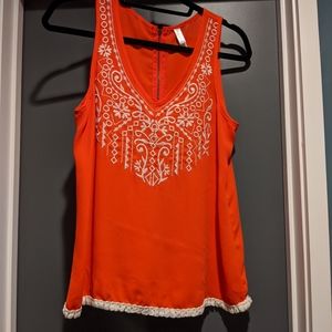 Target embroidered tank